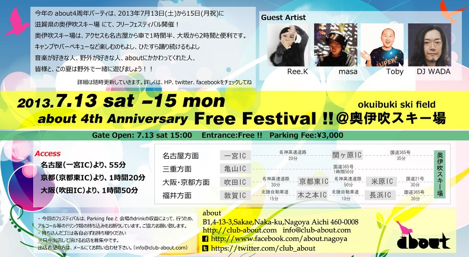 夏フェス☆about野外フェスティバル